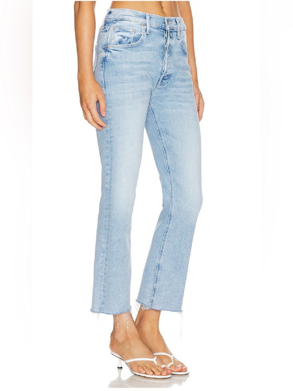 Mother Tripper Ankle Fray Size 28